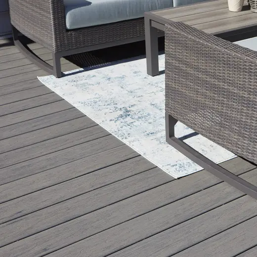Outdoor wooden deck
