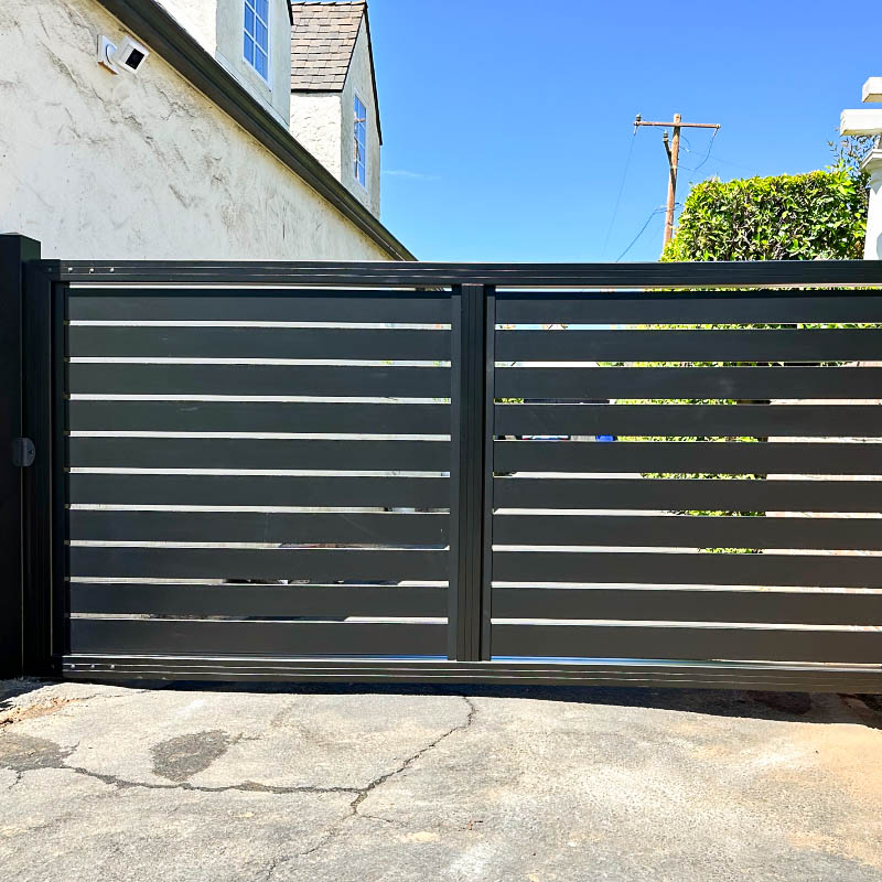 Modern gate entrance